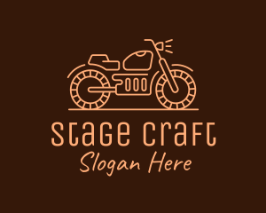 Cool Vintage Motorcycle Motorbike logo design