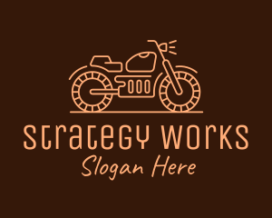 Cool Vintage Motorcycle Motorbike logo design