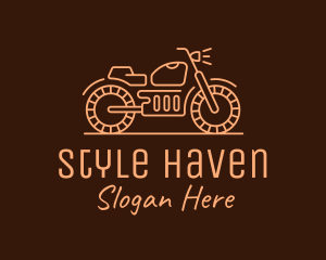 Cool Vintage Motorcycle Motorbike logo design