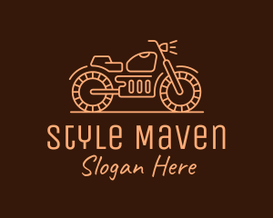 Cool Vintage Motorcycle Motorbike logo design