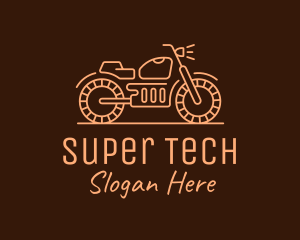 Cool Vintage Motorcycle Motorbike logo design