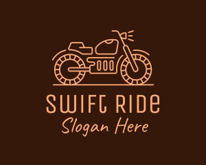 Cool Vintage Motorcycle Motorbike logo design