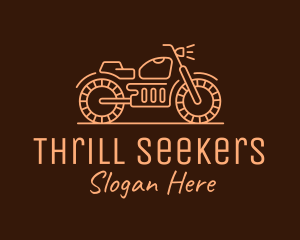 Cool Vintage Motorcycle Motorbike logo design