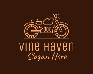 Cool Vintage Motorcycle Motorbike logo design