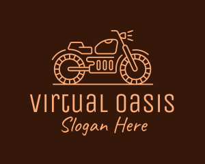 Cool Vintage Motorcycle Motorbike logo design