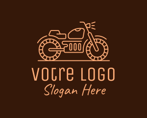 Rider - Cool Vintage Motorcycle Motorbike logo design