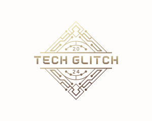 Cyber Tech Circuitry logo design