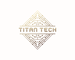 Cyber Tech Circuitry logo design