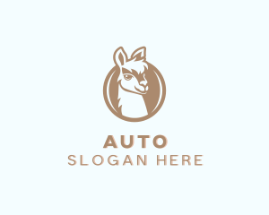 Wild Alpaca Animal Logo