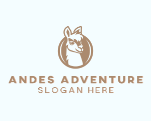 Bolivia - Wild Alpaca Animal logo design