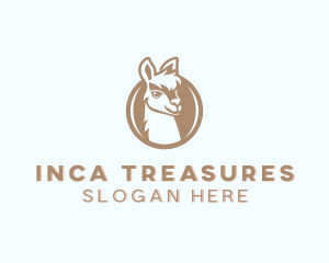 Peru - Wild Alpaca Animal logo design