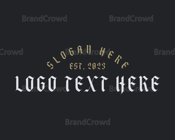 Gothic Bistro Calligraphy Logo