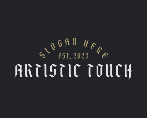 Gothic Bistro Calligraphy logo design