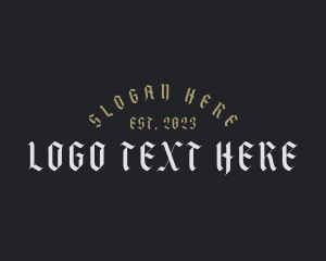 Gothic Bistro Calligraphy Logo