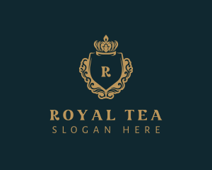 Royal Crown Shield Crest logo design