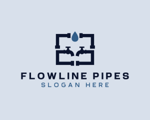 Pipes - Plumbing Pipe Faucet logo design