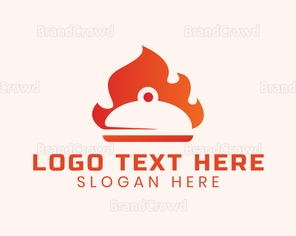 Gradient Flame Cloche Logo