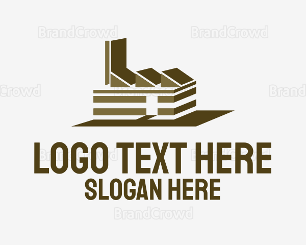 Industrial Factory Building Logo