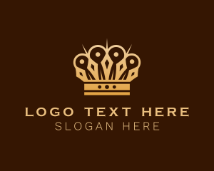 Queen - Luxury Royal Crown logo design
