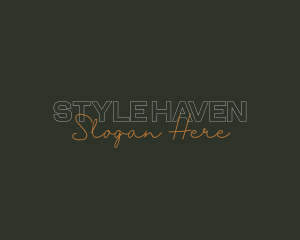 Vintage Overlap Brand Logo