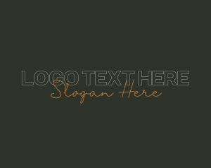 Signature - Vintage Overlap Brand logo design