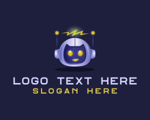 Lightning - Cyber Robot Electric logo design