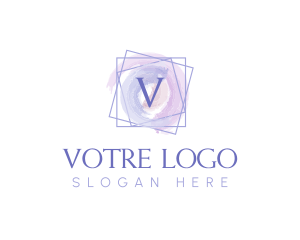 Cosmetology - Boutique Beauty Watercolor logo design