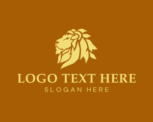Geometric - Regal Fierce Lion logo design