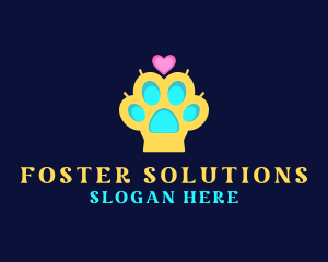 Foster - Puppy Dog Paw logo design