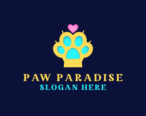 Paw - Puppy Dog Paw logo design