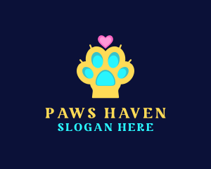 Puppy Dog Paw logo design