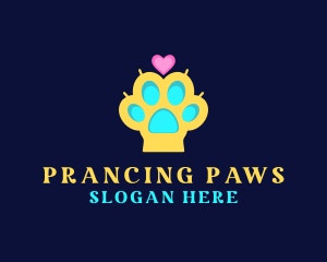 Puppy Dog Paw logo design