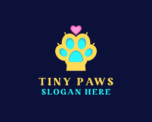 Puppy Dog Paw logo design