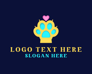 Puppy - Puppy Dog Paw logo design