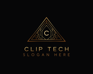 Triangle Luxury Tech logo design