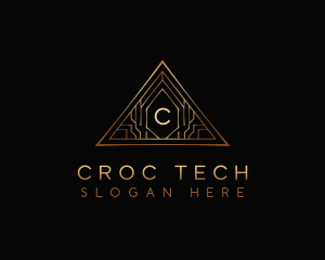 Triangle Luxury Tech logo design