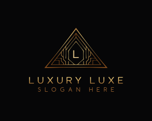 Triangle Luxury Tech logo design