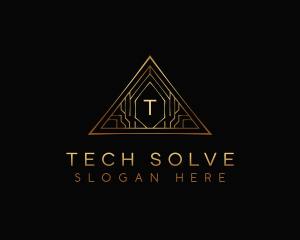 Triangle Luxury Tech logo design