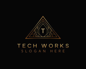 Triangle Luxury Tech logo design