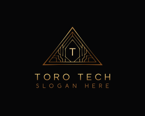 Triangle Luxury Tech logo design