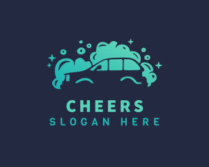 Car Wash Bubbles Logo