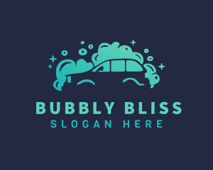 Car Wash Bubbles logo design