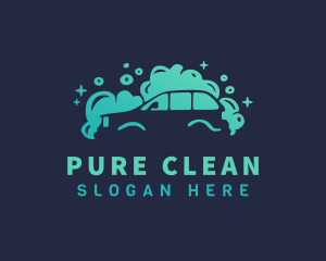 Car Wash Bubbles logo design