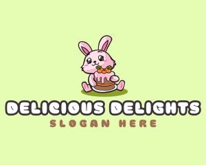 Rabbit Carrot Cake logo design