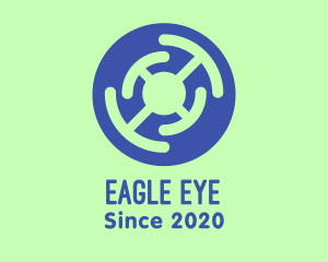 Blue Eye Pupil logo design