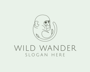 Wild Monkey Animal logo design