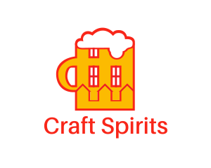 Alcohol - Home Beer Mug logo design