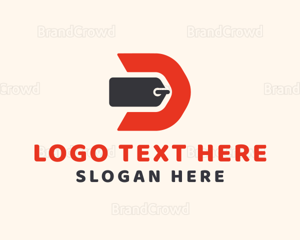 Retail Tag Letter D Logo