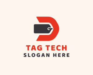 Tag - Retail Tag Letter D logo design
