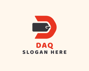 Lettermark - Retail Tag Letter D logo design